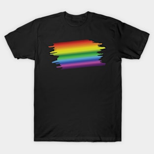 Multicolor rainbow flag - Colors in life! T-Shirt